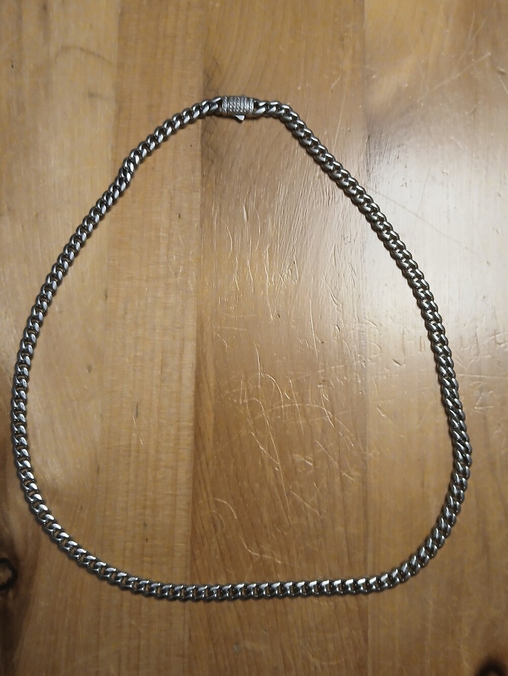 Inox Stainless Steel 22" Miami Cubin Chain Necklace